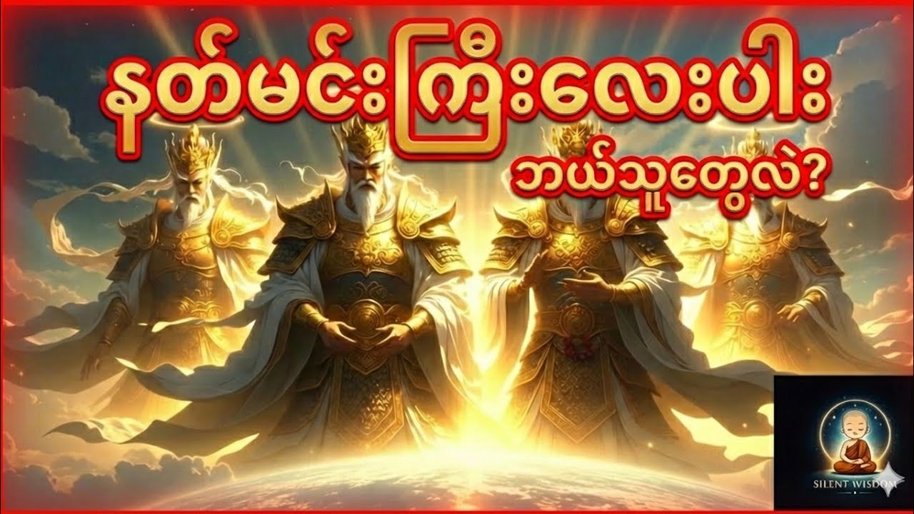 လောကကိုစောင့်ရှောက်သောစတုမဟာရစ်နတ်မင်းကြီးလေးပါး #silentwisdom #buddha #dhamma 