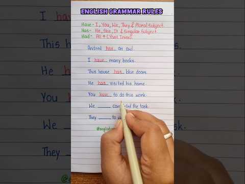 English Grammar Rules