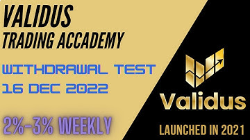 💫 Validus - Withdrawal Proof - 2-3% x week - Since 2021