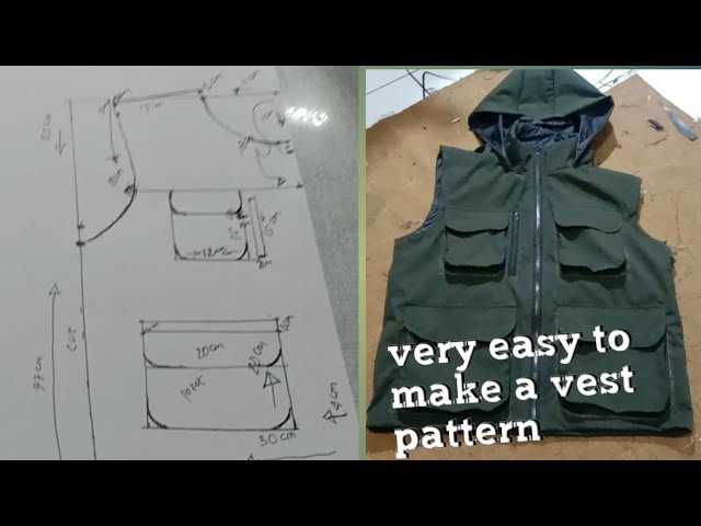 make military vest pattern, Learn to make patterns easily #pattern  #tutorials #sewingtips 
