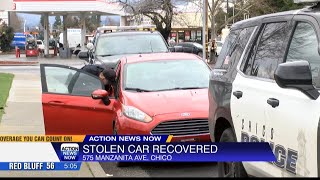 Chico police recover stolen car during traffic stop Sunday