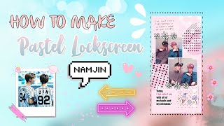!!WATCH ME EDIT: NAMJIN CUTE LOCKSCREEN TUTORIAL || How to Make Lockscreen with Picsart #5 screenshot 5