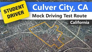 Culver City Driving Test Route - Mock California DMV Route
