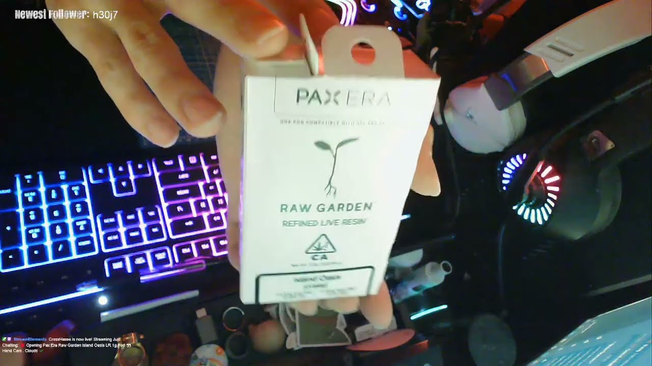 🏝️ Opening Pax Era Raw Garden Island Oasis LR 1g Pod 👀 Hand Cam . Clouds ✔️