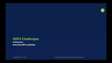 HDF5 Roadmap for 2019-2020 and beyond - Elena Pourmal