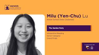 2026 Warwick PS Interpretive Reading Senior Grand Finals | Milu (Yen-Chu) Lu