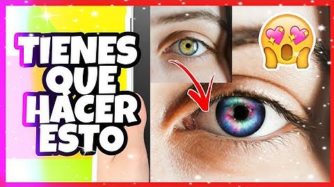 ❣️CÓMO cambiar el  COLOR de TUS OJOS// EFECTO ojos FANTASÍA TUTORIAL