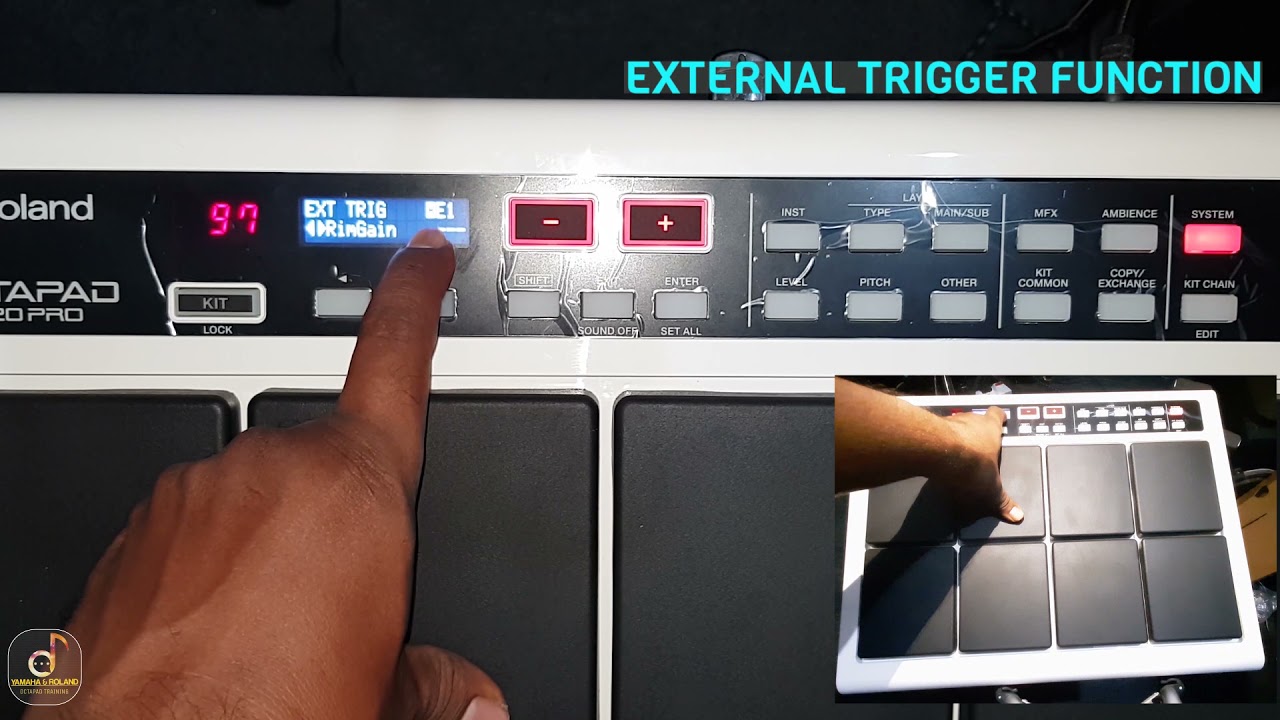 HIDDEN FEATURES | PART 16 | EXTERNAL TRIGGER FUNCTION | ROLAND SPD 20 PRO