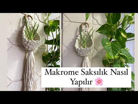 Makrome Mini Saksılık Nasıl Yapılır