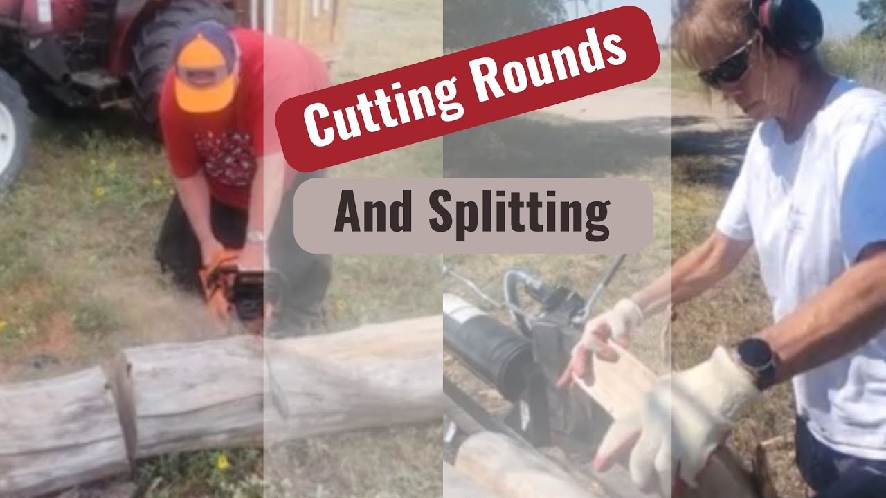 Firewood - Cutting and Splitting - YouTube