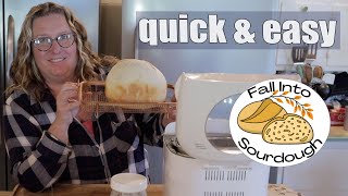 Quick and Easy Sourdough Sandwich Bread (in the bread machine)  #FallintoSourdough Collaboration