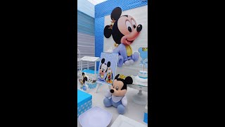 Mickey Bebe, Decoracion Para Niño, Primer Pleaños, Mickey Rey, Príncipe,