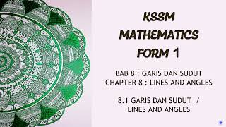 Form1 Chapter8 Lines And Angles 81  Ting1 Bab8 Garis Dan Sudut 81