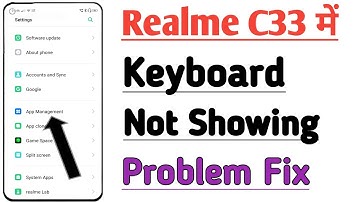 How to Fix Keyboard Not Showing Problem In Realme C33 Phone | Keyboard Problem  Solve  |