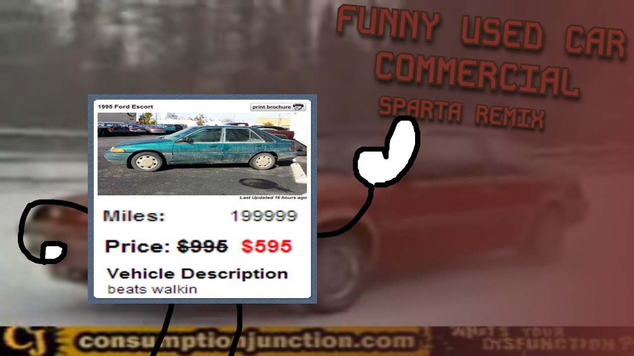 Funniest used car commercial EVER has a Sparta Madhouse Remix