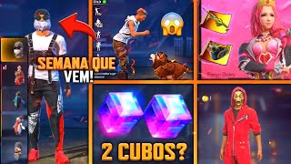 2 CUBOS GRÁTIS?????EMOTE RARO AMANHÃ, BARBINHA DE VOLTA SEMANA QUE VEM! CHAMAR DE VOLTA E +! FREE FIRE