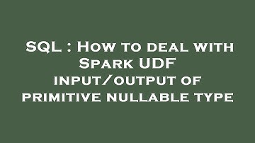 SQL : How to deal with Spark UDF input/output of primitive nullable type