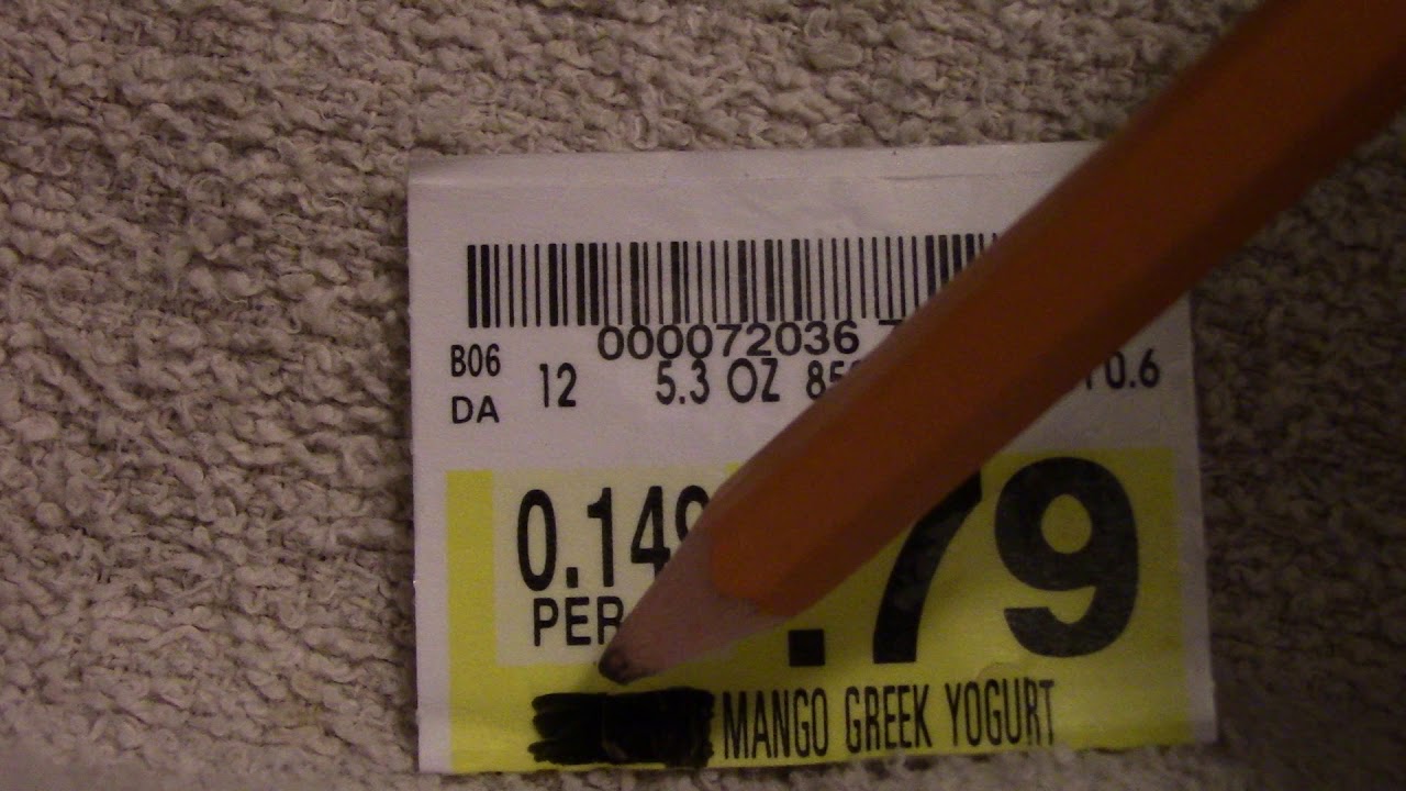 How to read a grocery store price tag YouTube