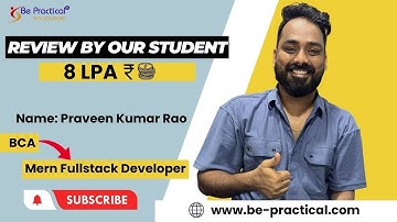 Placed as #MernstackDeveloper | Bepractical Placement Reviews|Fullstack Developer Course|BePractical