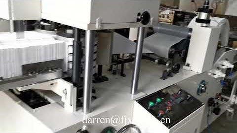 Testing video napkin tissue paper folding machine
