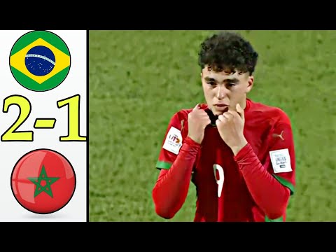 ملخص المغ رب والبرا زيل 1 2 هدف قا تل في الثواني الاخيرة من المباراة شمتونا