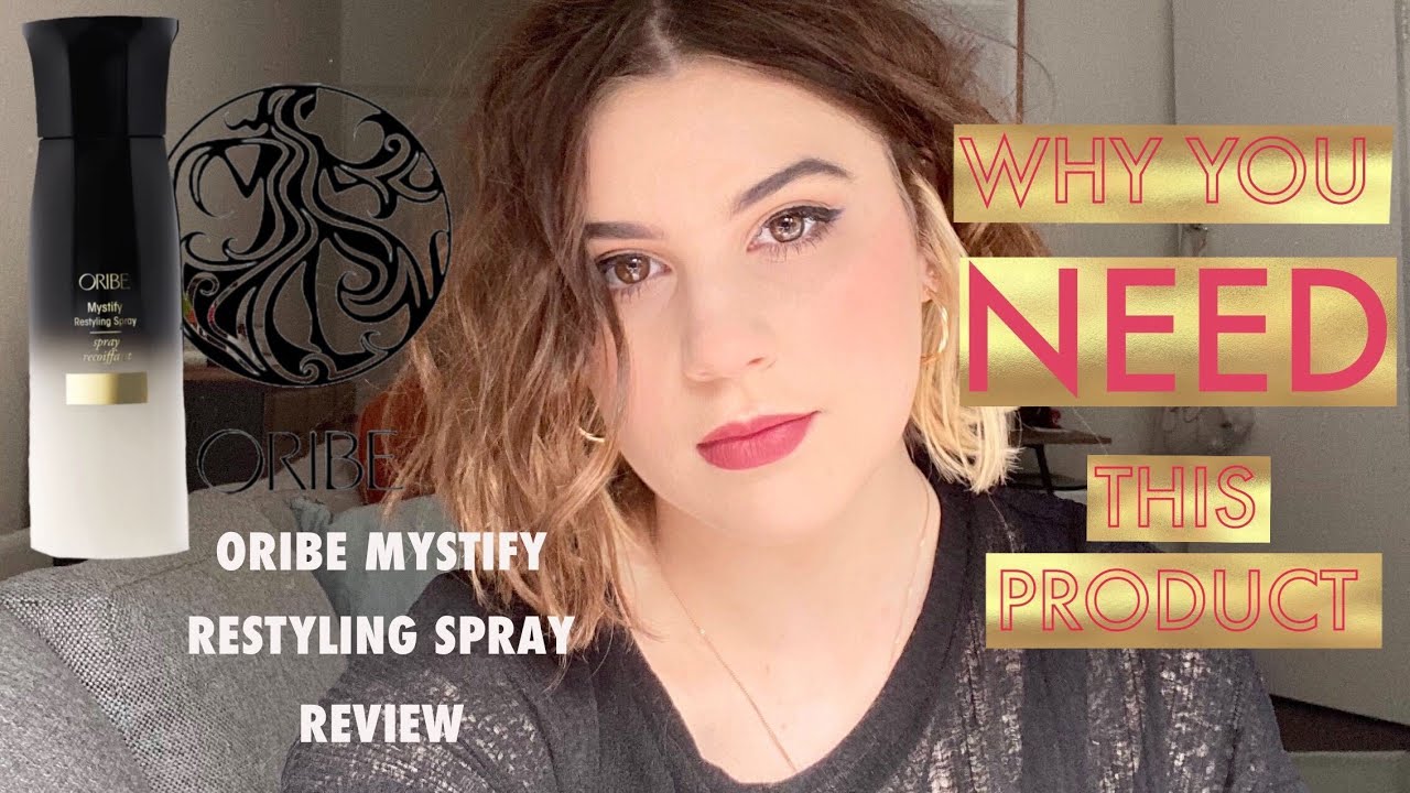 Oribe Mystify Restyling Spray Review - Best hair product for heat protection, refresh & restyling.