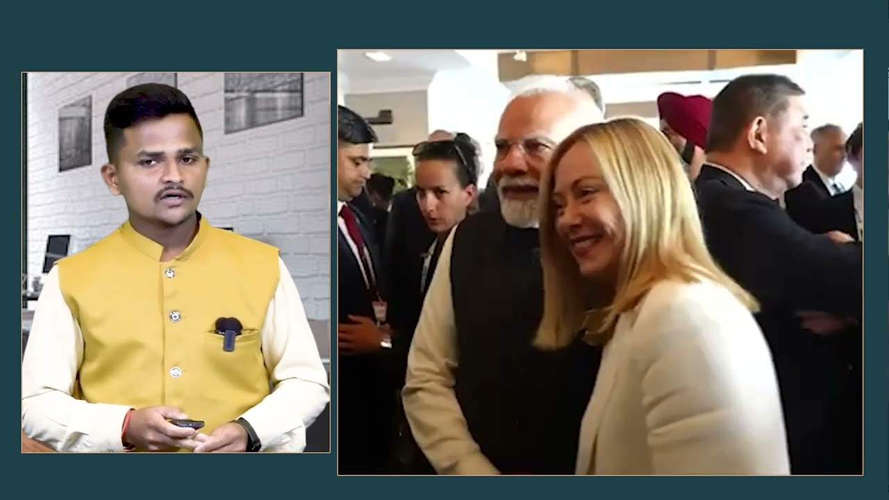 PM Modi Meets Italian PM Georgia Meloni At G7 Summit Canada| ಇಂಟರ್‌ನೆಟ್‌ನಲ್ಲಿ ವೈರಲ್| Sangamesh Metre