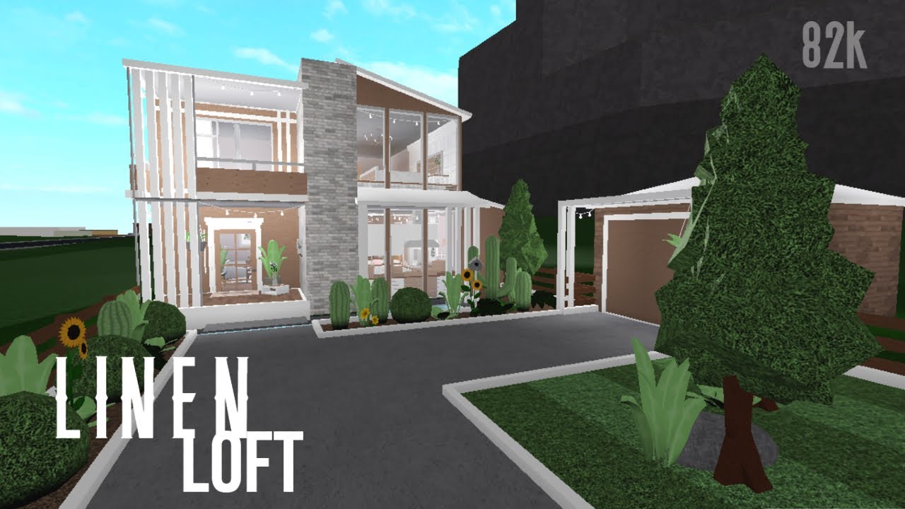 Bloxburg Linen Loft House Build 82k YouTube