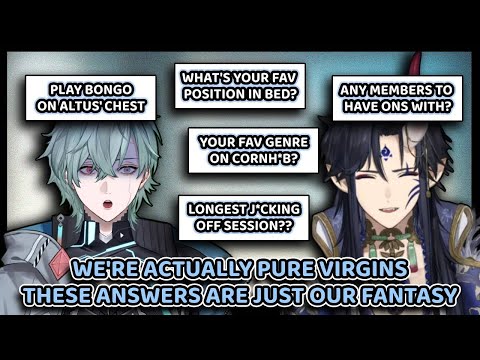 Altus and Nix Being Real Brave and Bold in Answering These Sussy Personal Questions, HELP 😭😳