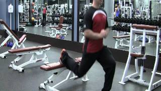 Rear leg elevated split squat