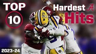 Alabama's Top Ten Hardest Hits | 2023 CFB