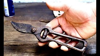 RESTORATION OF OLD GARDEN SHEARS