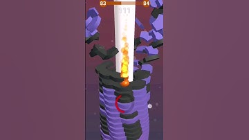 stack ball level 83 complete gameplay 😍 #shorts
