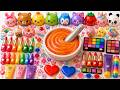 Satisfying Slime ASMR 🌈 DIY How to Make Rainbow Glossy Slime with Makeup Cosmetics Glitters 13