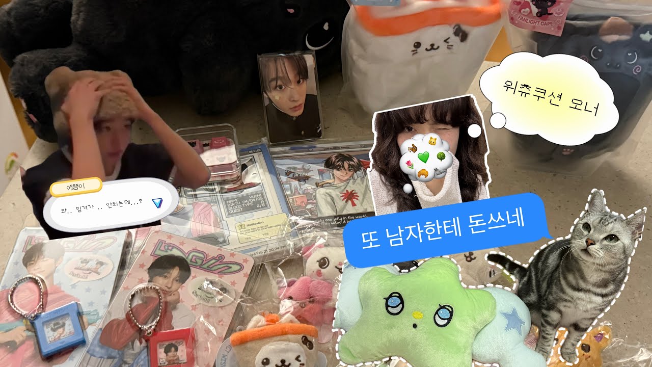 VLOG | 믿겨가 안되는데..? 내 품에 위츄 쿠션이 ••? | 위시 로그인 엠디에 오억쓰기 | 돈만 계속 쓰는 브이로그