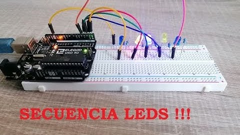 Secuencia de LEDs con ARDUINO!!!
