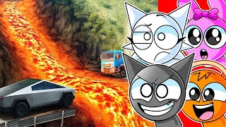 Cars Vs Lava Road
