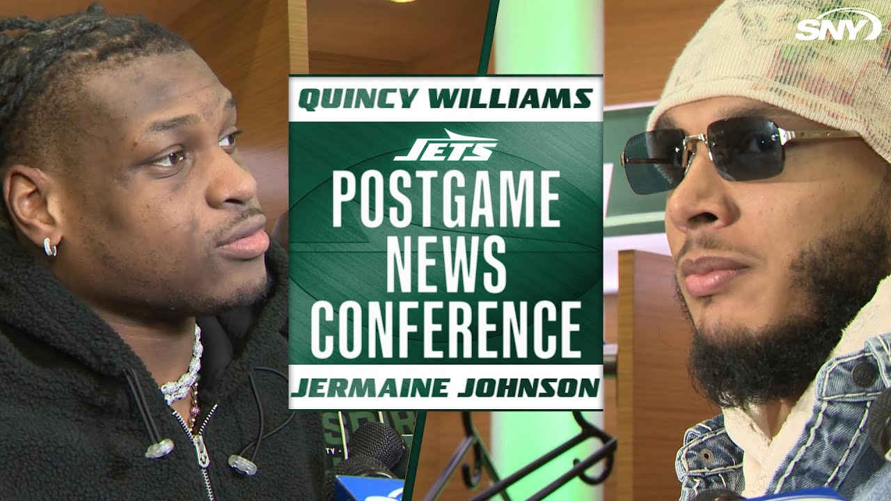 Куинси Уильямс и Джермейн Джонсон о попытках спасти честь «Джетс» в последней игре сезона.