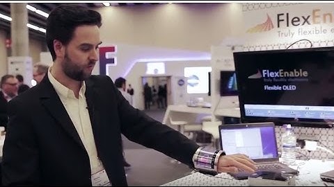 FlexEnable - Truly Flexible Electronics - Graphene Pavilion @ MWC 2016