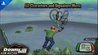 Downhill : Domination - Semua Gaya Spesial Karakter - All Characters and Signature Move - PS2