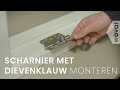 Scharnier met dievenklauw monteren | Veiligheidsbeslag