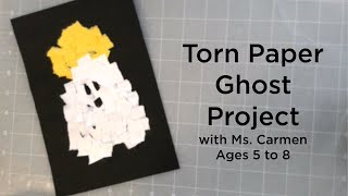 Online Kids Club - Torn Paper Ghost