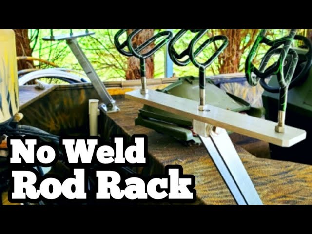 How To Build a T-Bar Rod Rack for Catfishing - No Welding Required 