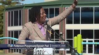 Patterson Park Playground/Splash Pad Ribbon Cutting - October 31, 2025