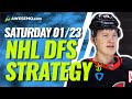 NHL DFS PICKS: DRAFTKINGS & FANDUEL DAILY FANTASY HOCKEY STRATEGY | SATURDAY 1/23/21