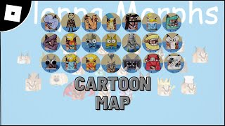 How To Get All Floppas In Cartoon Map In Find The Floppa Morphs Roblox