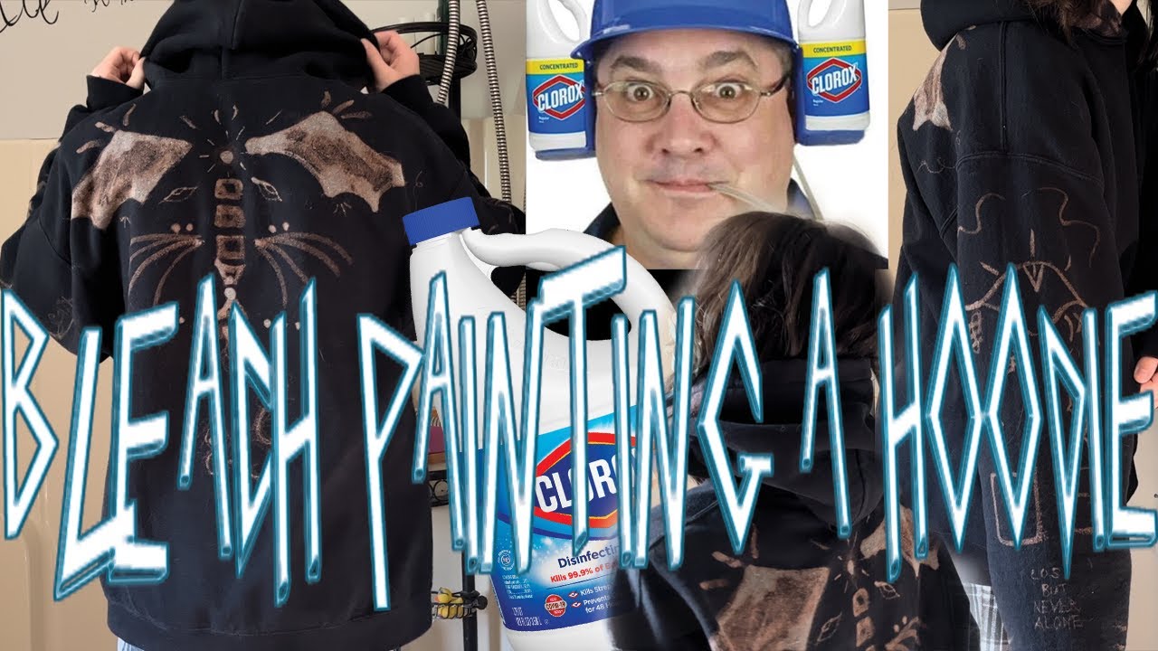 How I Bleach Painted My Hoodie! YouTube