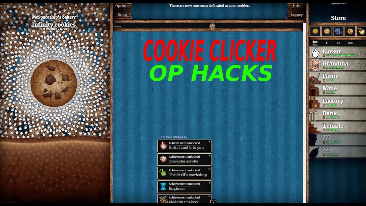 OP cookie clicker hacks! (MUST SEE) 