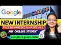 🔥Google Internship 2025 | Associate SWE Intern | Apply Now , Complete Guide