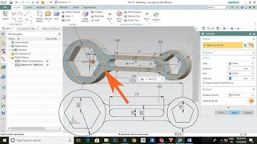 Nx Cad Spanner Design Tutorial -- Tamil
